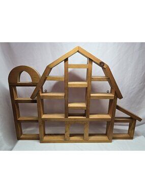 Vintage Wood Shelf Barn Trinket Display Cottagecore Farmhouse Rustic Decor